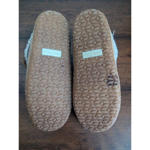 Minnetonka Womens Torrey Tan Knit Bootie Slippers Shoes 7M - Picture 10 of 10